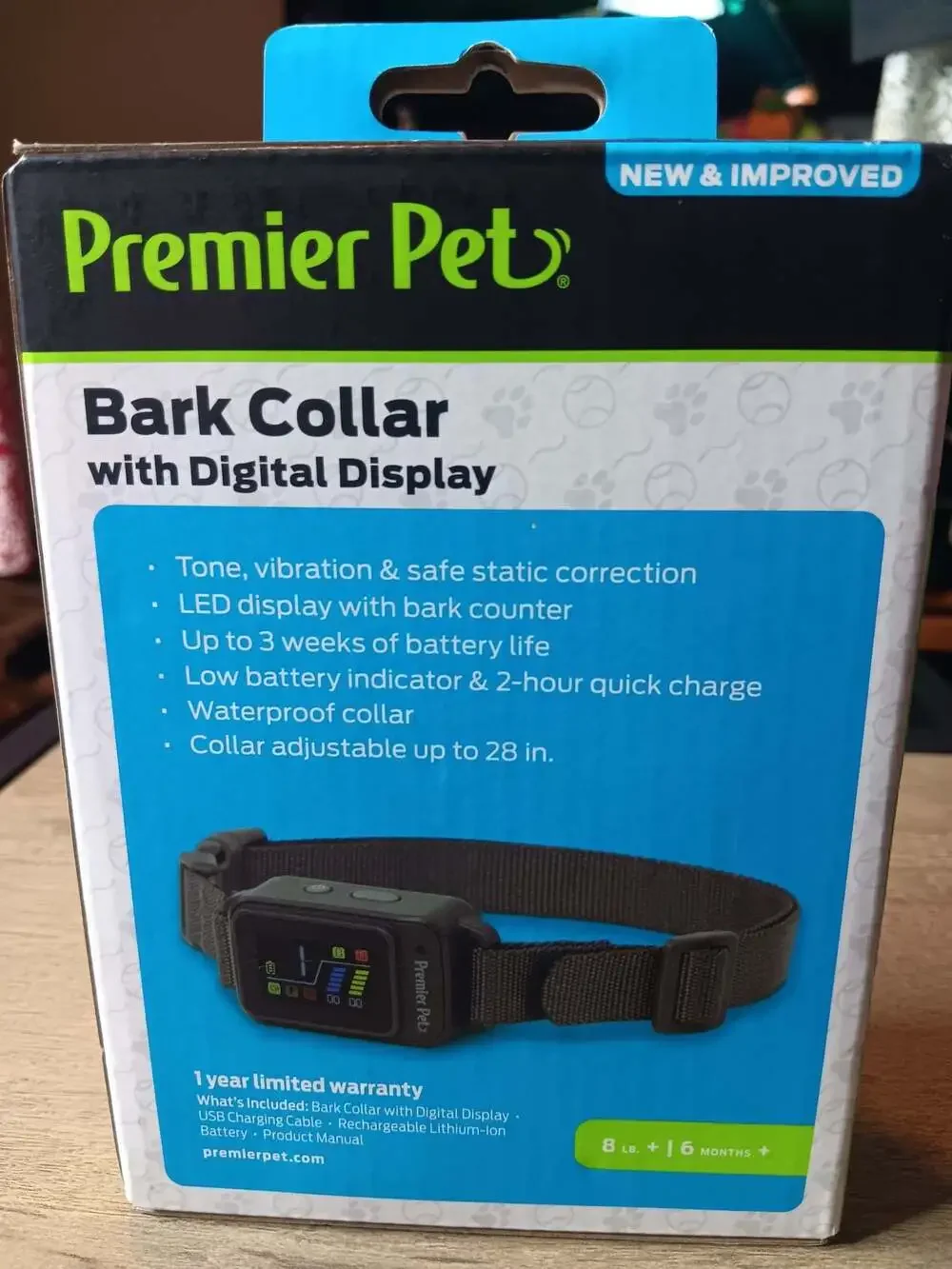 PREMIER PET Waterproof Dog Bark Collar with Digital Display